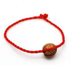 编桃核红绳手链视频,传统工艺与现代美学的完美融合